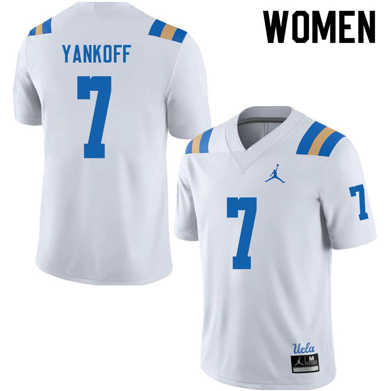 Jordan Brand Women #7 Colson Yankoff UCLA Bruins College Football Jerseys Sale-White